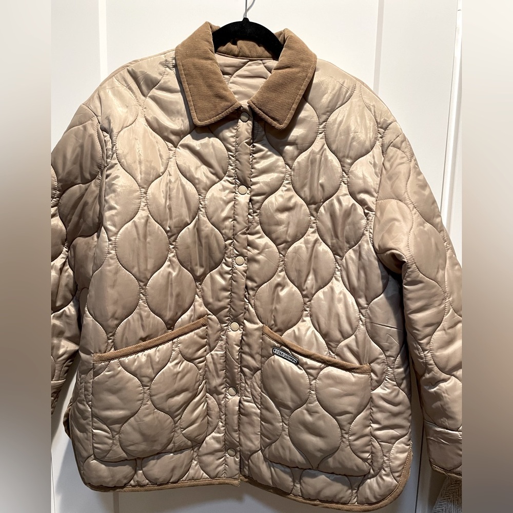 Korean style cozy coat blazer loose fit top! Tan! One size